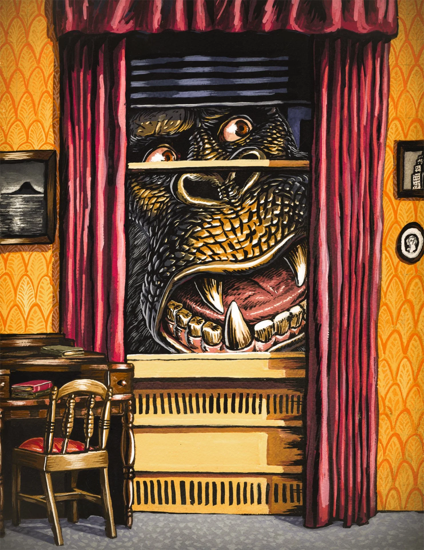 King Kong poster, 2016 school work