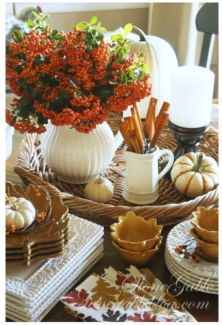 Fall Centerpiece for Sideboard/Table source