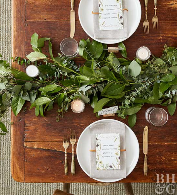 Fall Tablesetting for 2 source