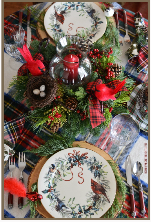 Christmas tablesetting by Home Is Where The Boat Is
