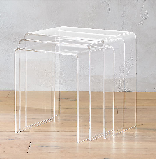 Source on where to find translucent nest of side tables