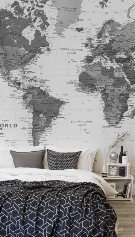 World Map Wallpaper Murals Wallpaper UK