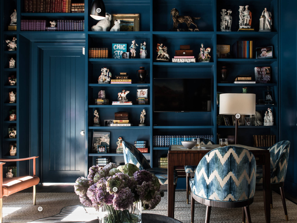 Blue-room office by Jan Jones. Source: Houzz