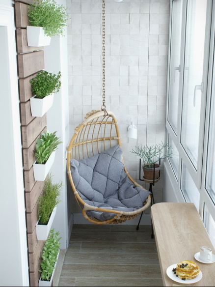 Pod swing on balcony source