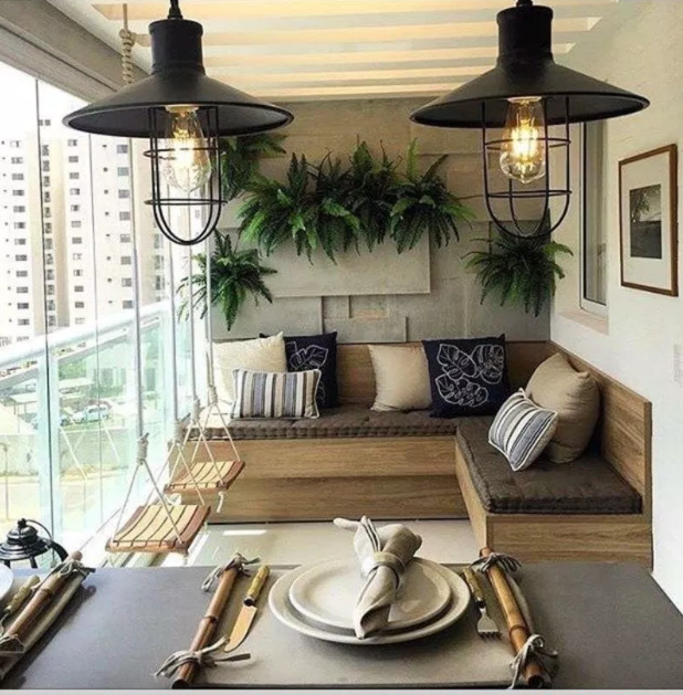 Wall planters on balcony source