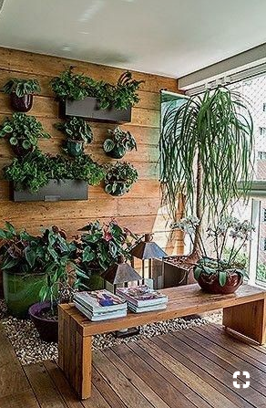 Vertical garden on balcony source