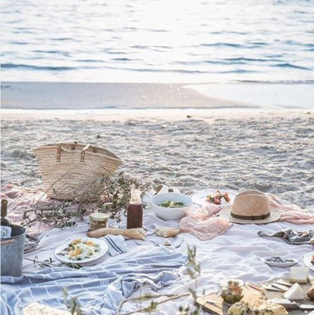 Simple beach picnic source