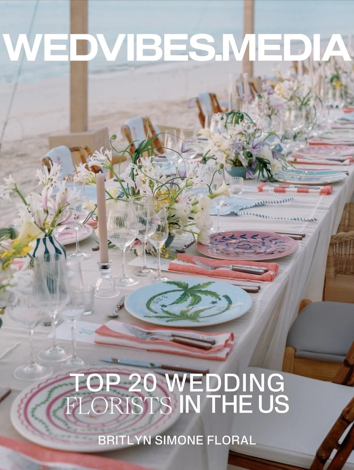 Thank you @wed_vibes for including us on your best florists list once again ~ we&rsquo;re in great company 🤍