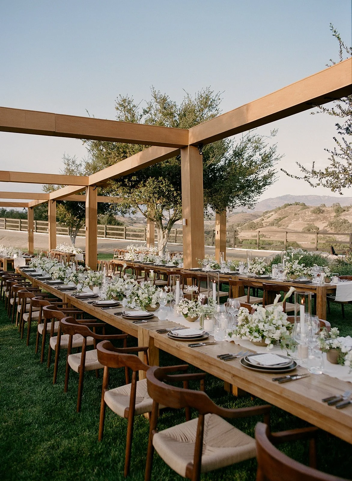 White and Green Wedding at a Private Estate | Santa Ynez, CA
