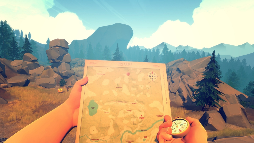 Subtract the little location blinker and this is me on every hike, ever.