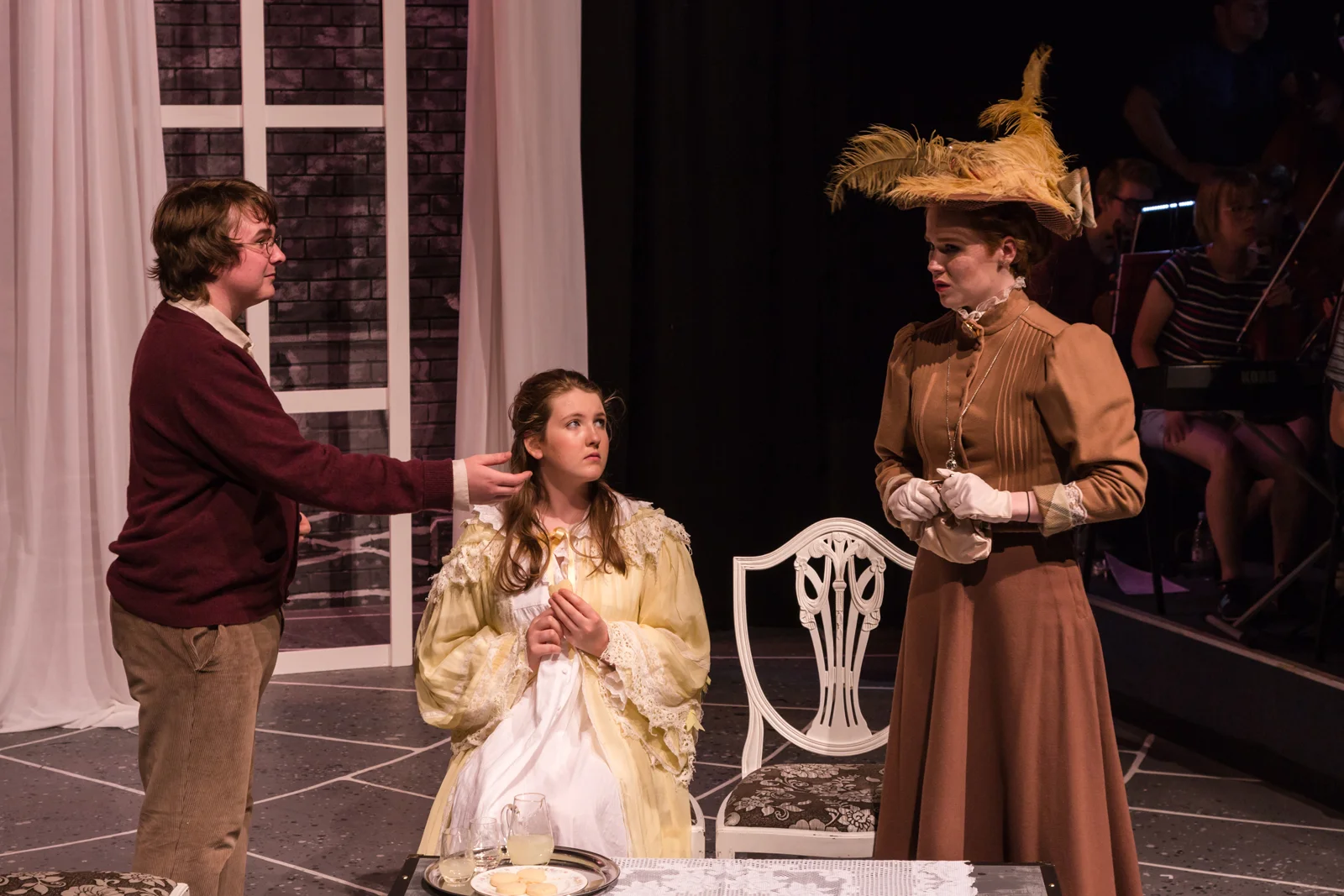 act one . henrik, anne and charlotte