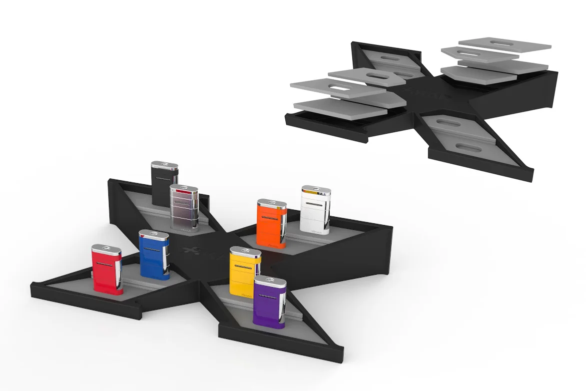 X Display with lighters.jpg