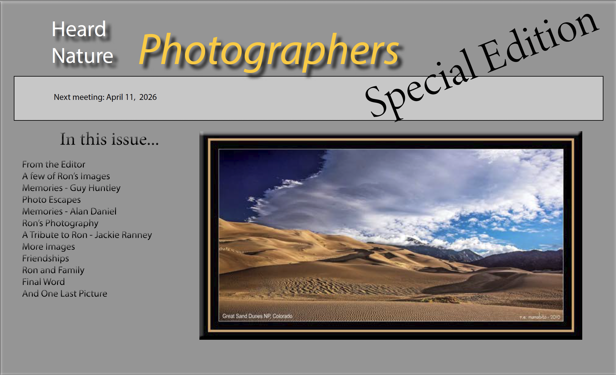 Special Edition - Ron Marabito