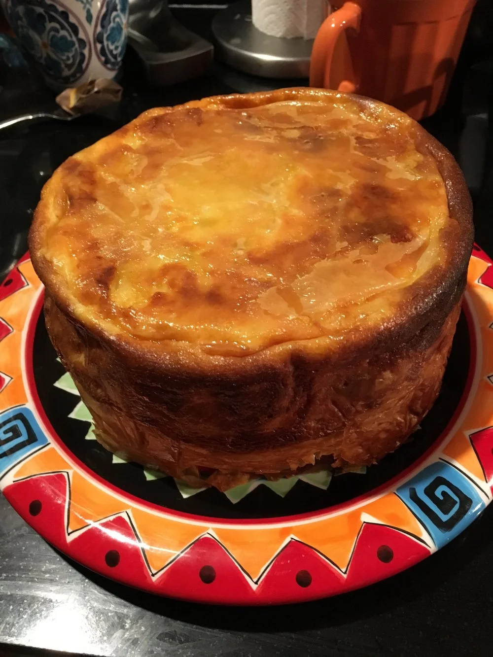 Mary Liepold Serbian Gibanica (2017) cheese pie in earthenware pot 12” diameter x 8”