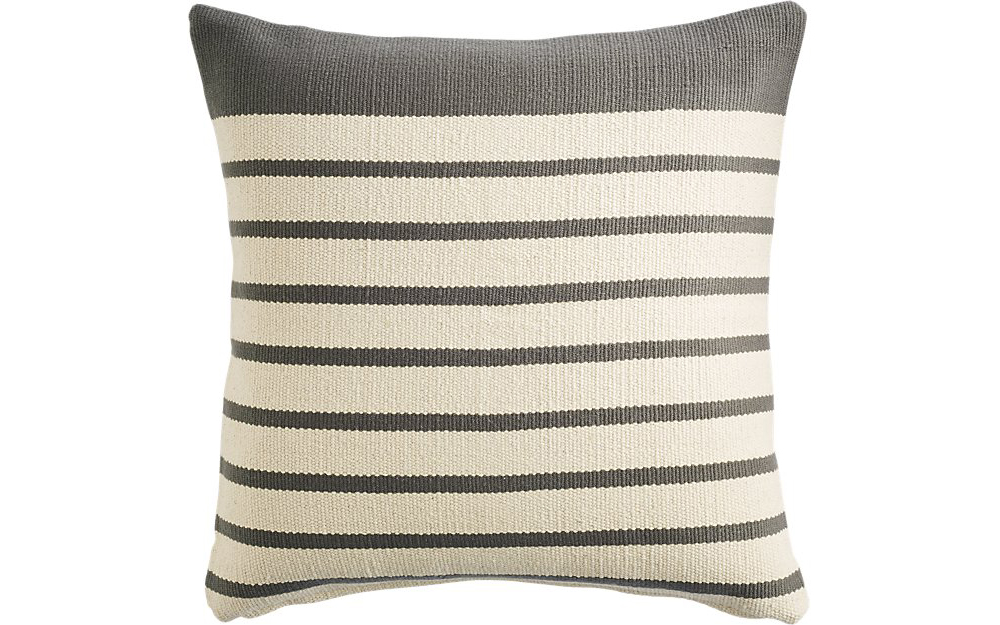 CB2 20" Division Grey Pillow