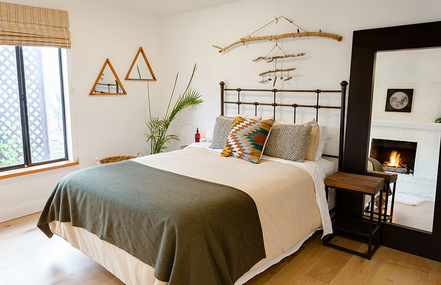 Camp-Inspired Bohemian Bedroom