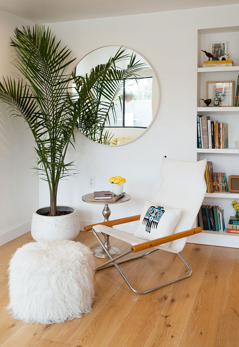Takeshi Nii Ny Chair in a Bright Boho Lounge Area
