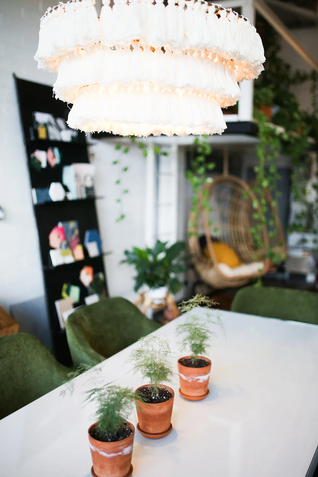 An office space that lets the creative juices flow. This is where we have in house meetings about all our interior design projects and team goals. Andrew and Ada Photography Andrewandada.com @andrewandada
