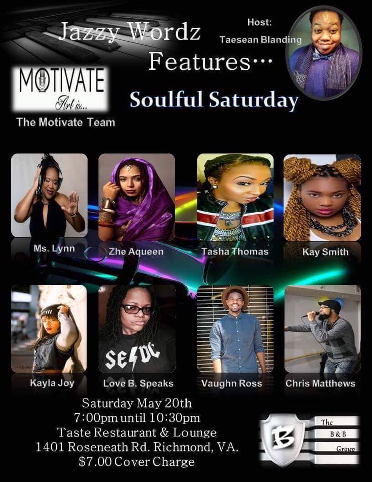 Performing at Taste at Infuzion - Soulful Saturday