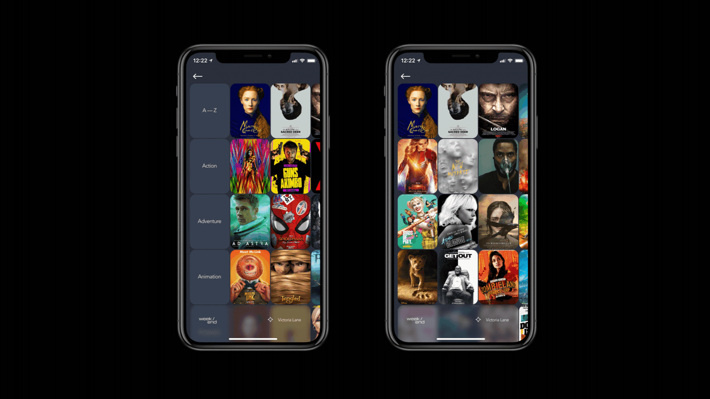 Every interaction uses the same layout to bring the next set of options so the overall experience feels familiar to the user wherever they are in the app.