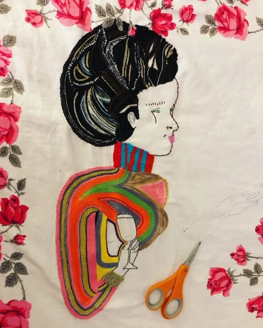 Pucci lady in progress.JPG