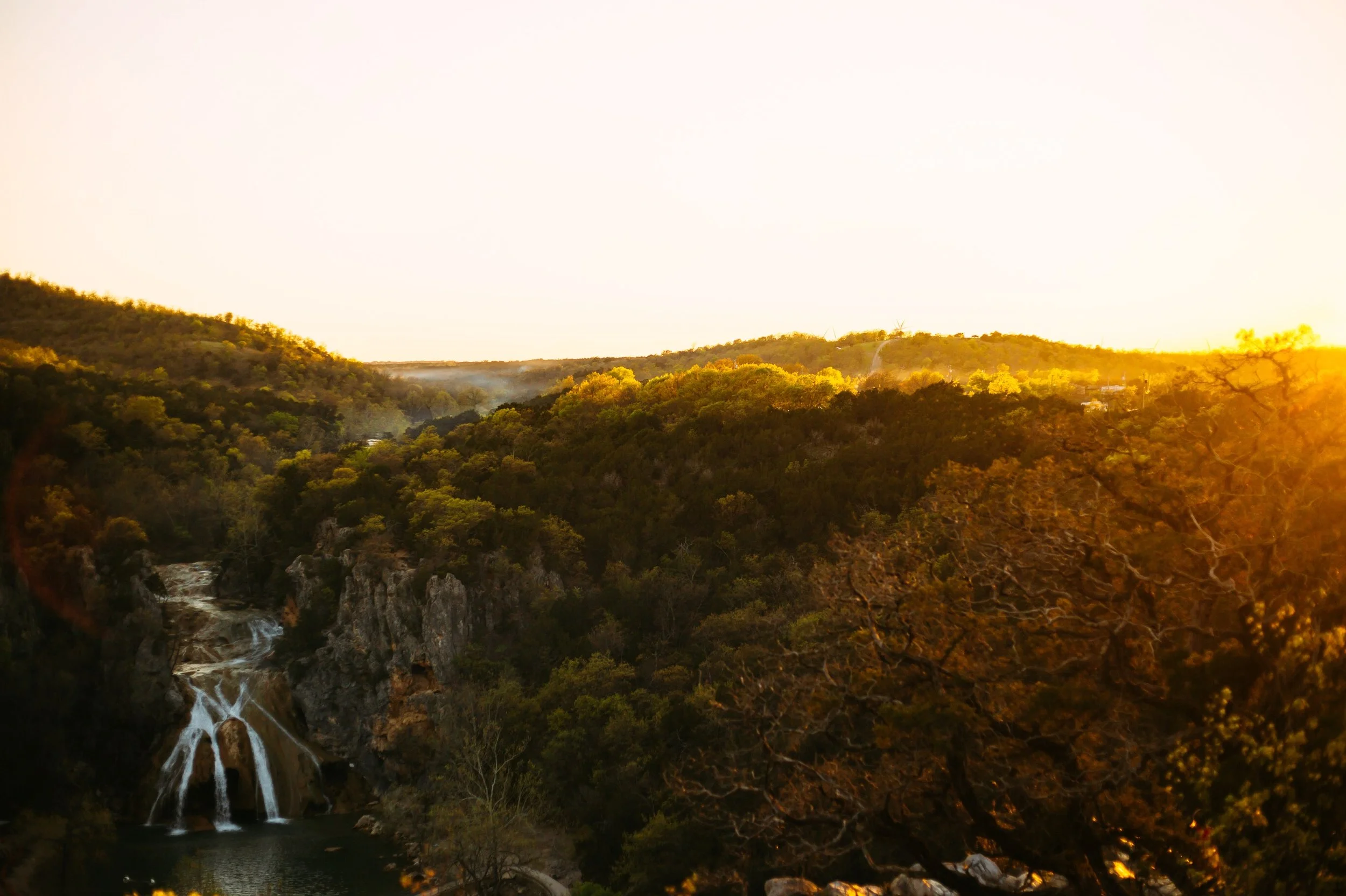 Turner Falls at Sunset