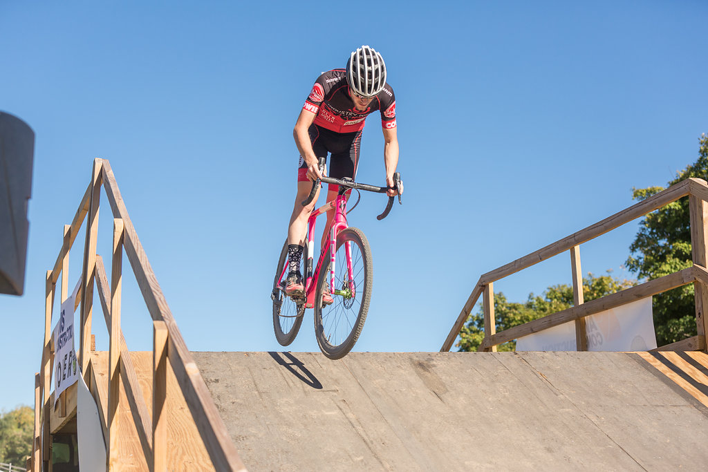 Rider Catching Air on the Avis Construction Flyover