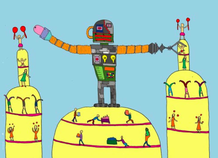 A robot has conquered the world