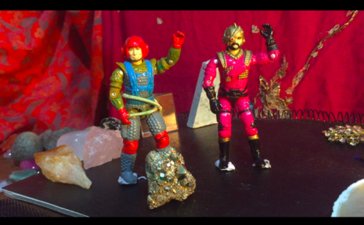 The heroes return with the sacred crystal