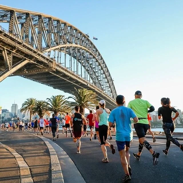 #RunIconic past some of Sydney&rsquo;s best landscapes including views of the Harbour Bridge, Opera House, The Rocks and more... #SMHHalfMarathon