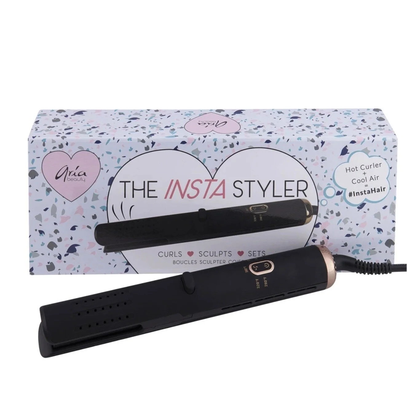 INSTA STYLER FLAT IRON\u003cbr/\u003eAria Beauty — Hunt \u0026 Gather hair company