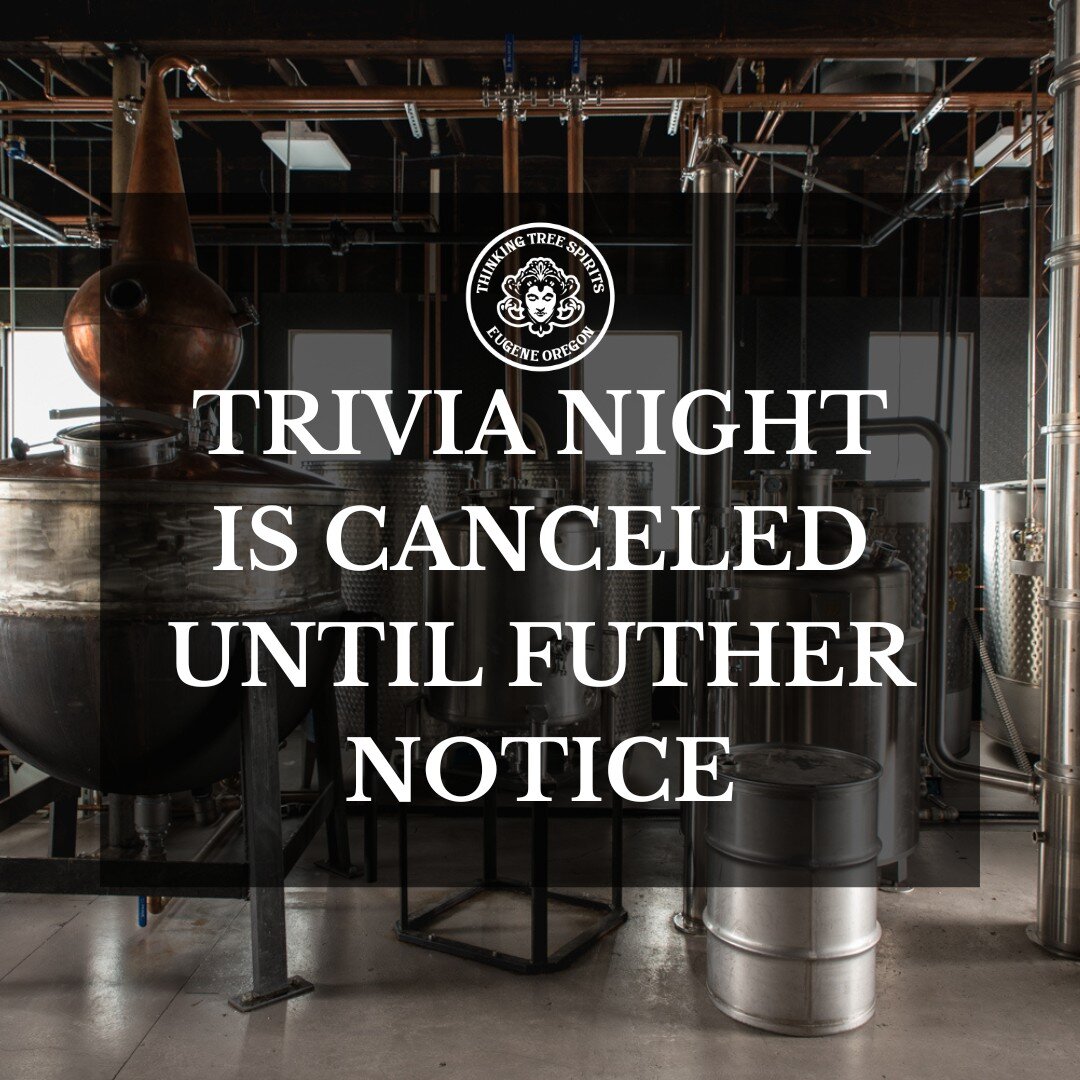 Hi friends! Trivia Night will be canceled tonight and the following first Mondays of the month due to some event changes.  Check out our future events on our Facebook page🥂