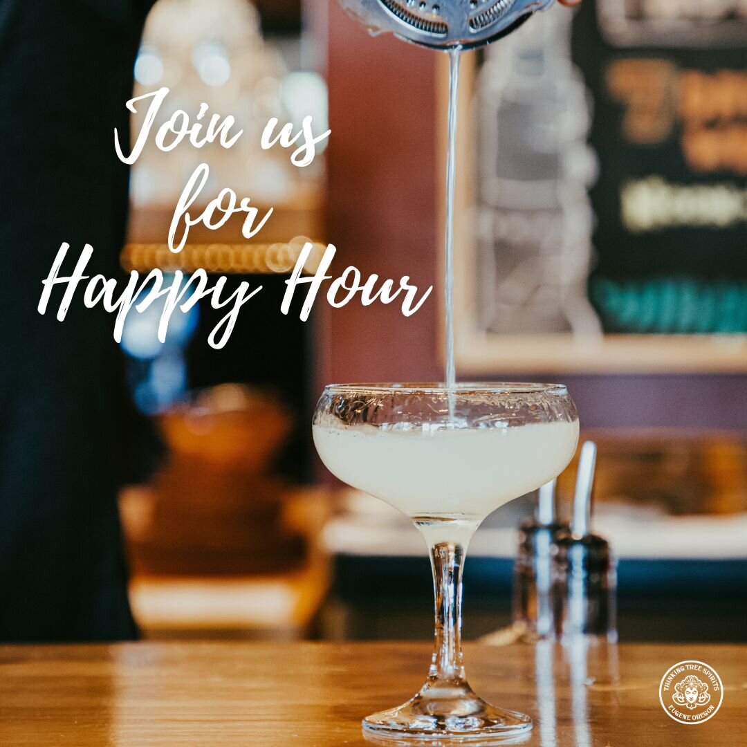 Fridays call for one thing: Happy Hour at Thinking Tree Spirits! 🍸 Join us from 3-6pm daily and toast to the weekend.