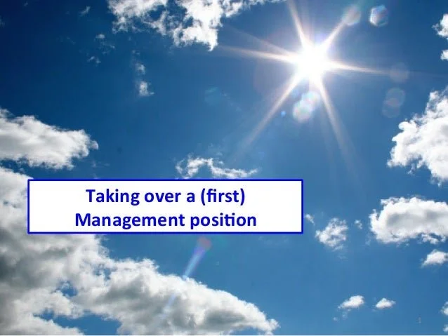 How to thrive in your first Management Position