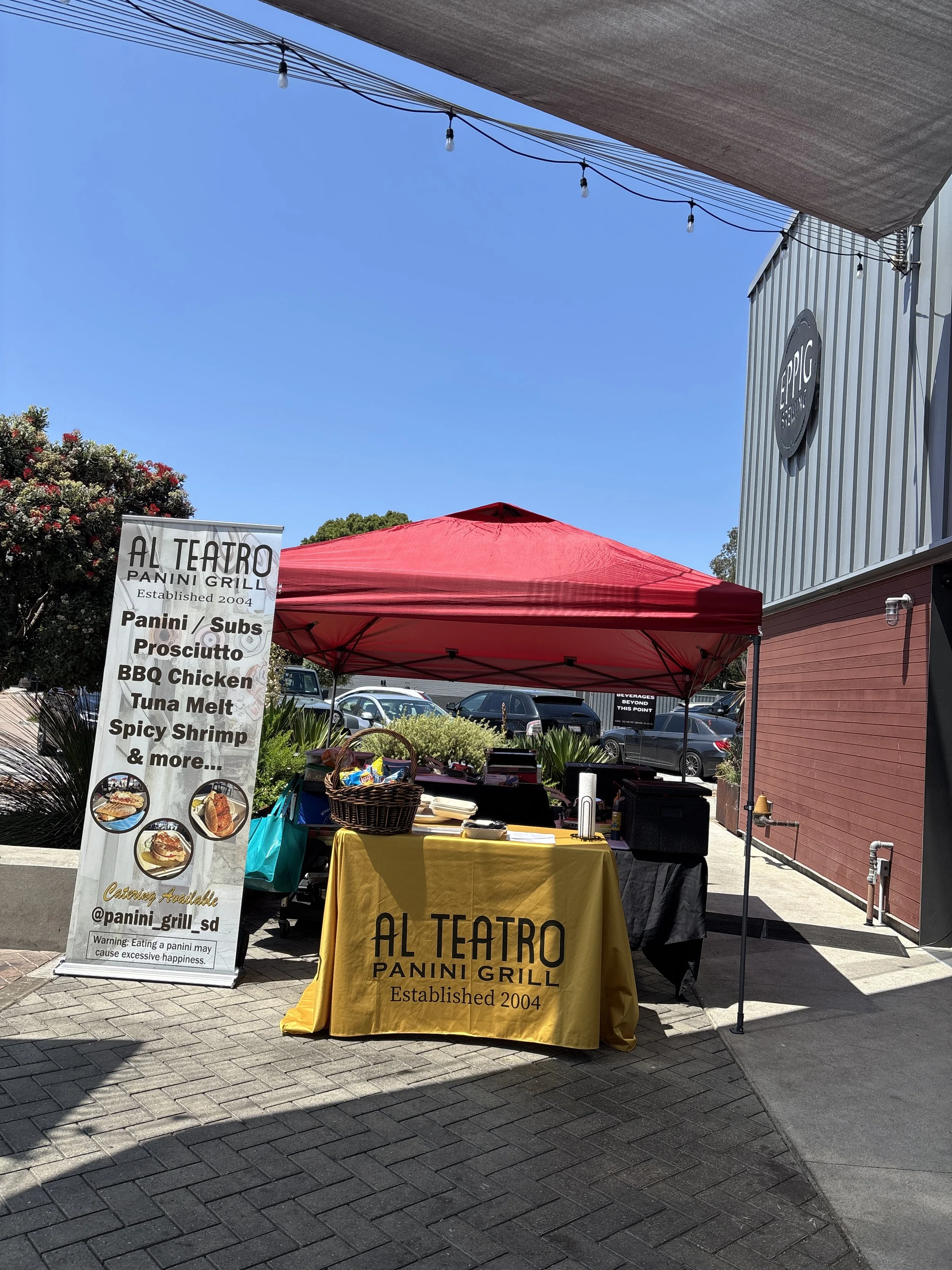 Pop Up at Eppig Brewery 2817 Dickens st. 92106