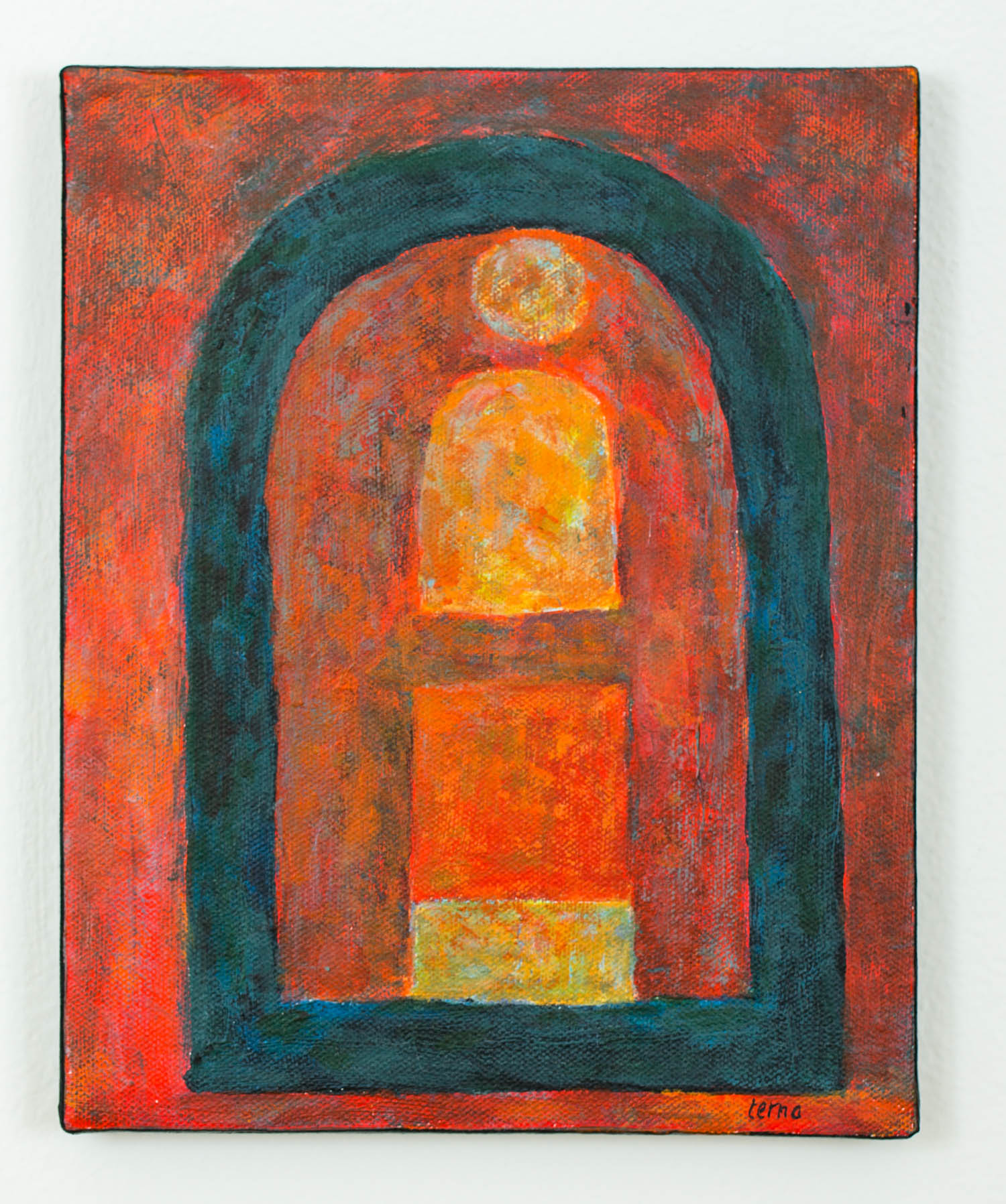 Portal 10, Jan. 2016, Acrylic on cotton duck, 10 x 8 in