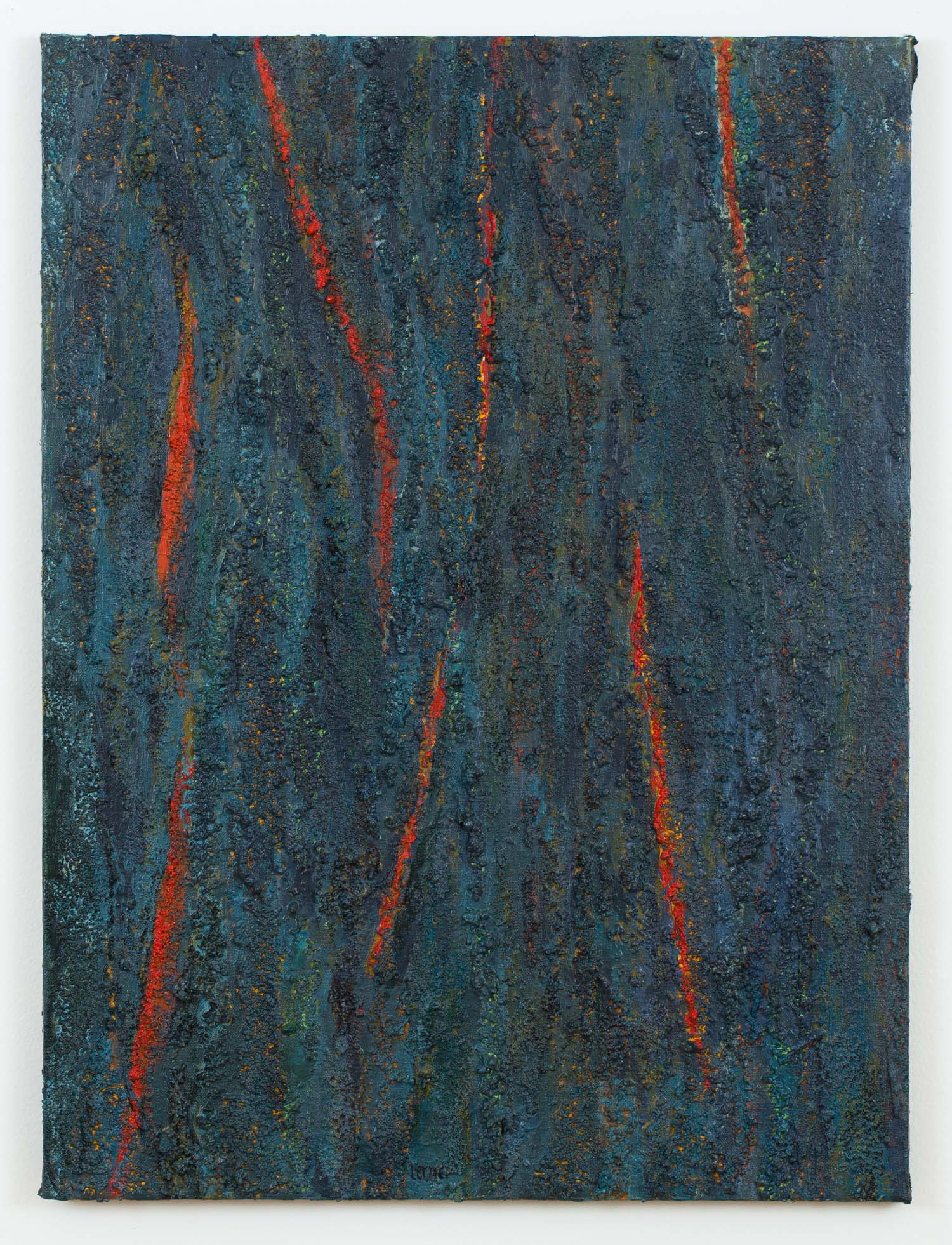 Active Tracks, April 2016, Acrylic on canvas, 24 x 18 in