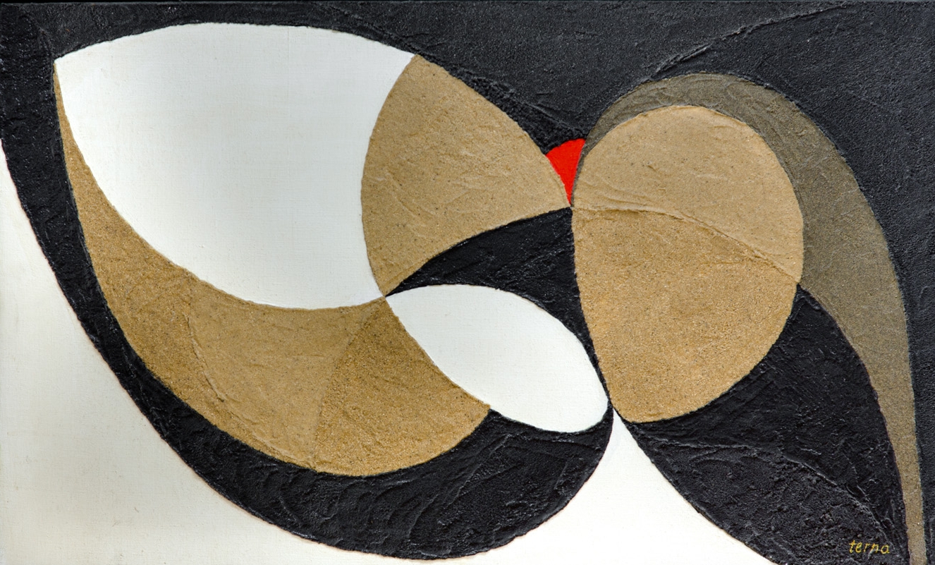   Scope for Augmentation ,&nbsp;March 1969,&nbsp;Aggregates and acrylic on canvas, 24 x 40 inches 