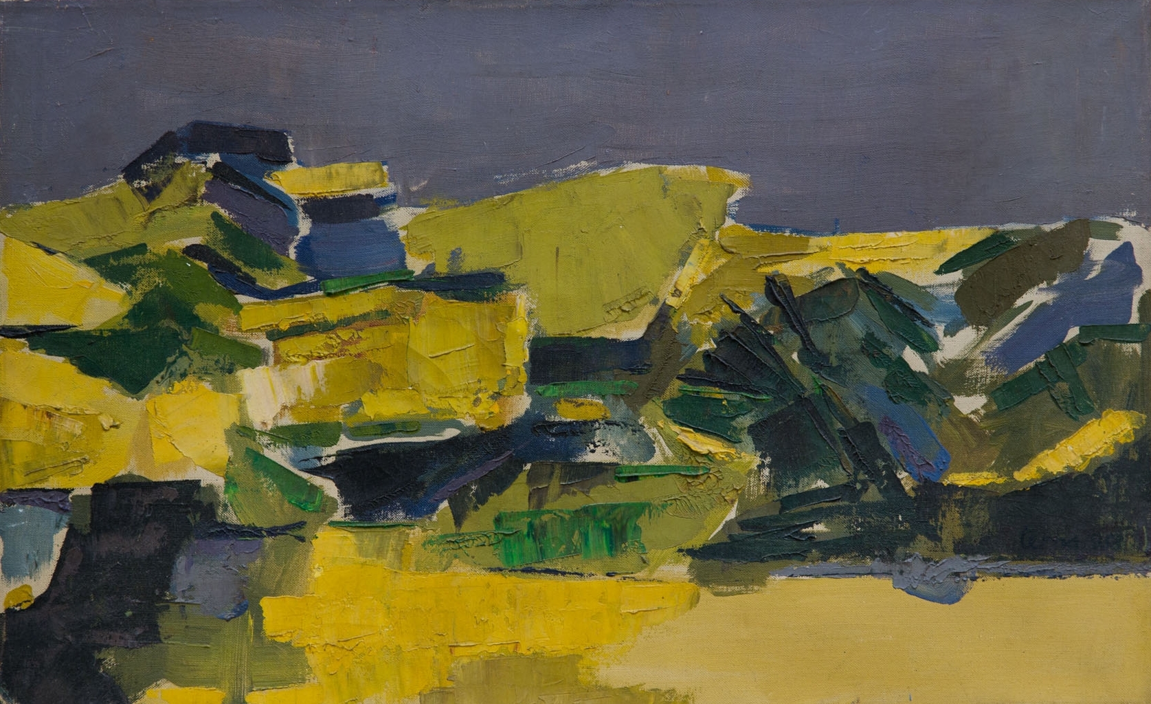  Untitled, 1968, Oil on canvas, 15 x 24 in 