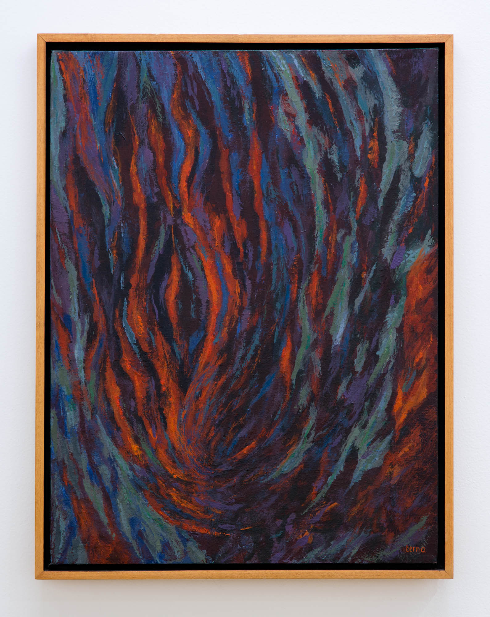   An Echo of Cinders , June 2003, Acrylic on canvas, 24 x 18 in, Collection of United States Holocaust Memorial Museum 