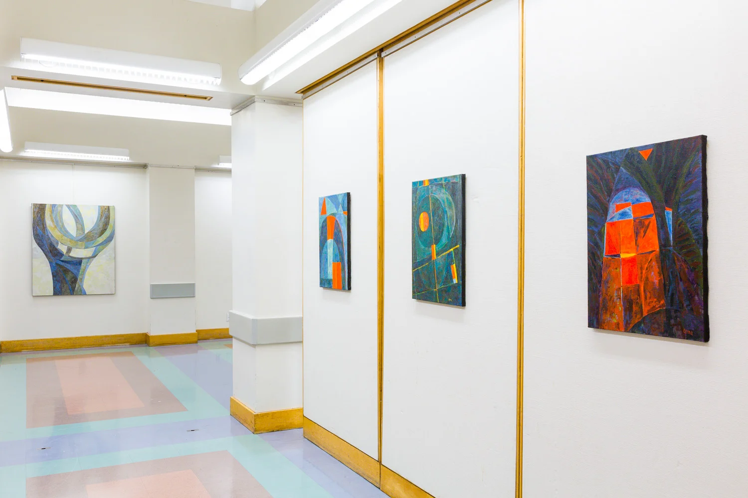Fred Terna, Processing Chaos, Recurring Echoes , Exhibition View, Callahan Center at St. Francis College, Brooklyn, NY, 2017