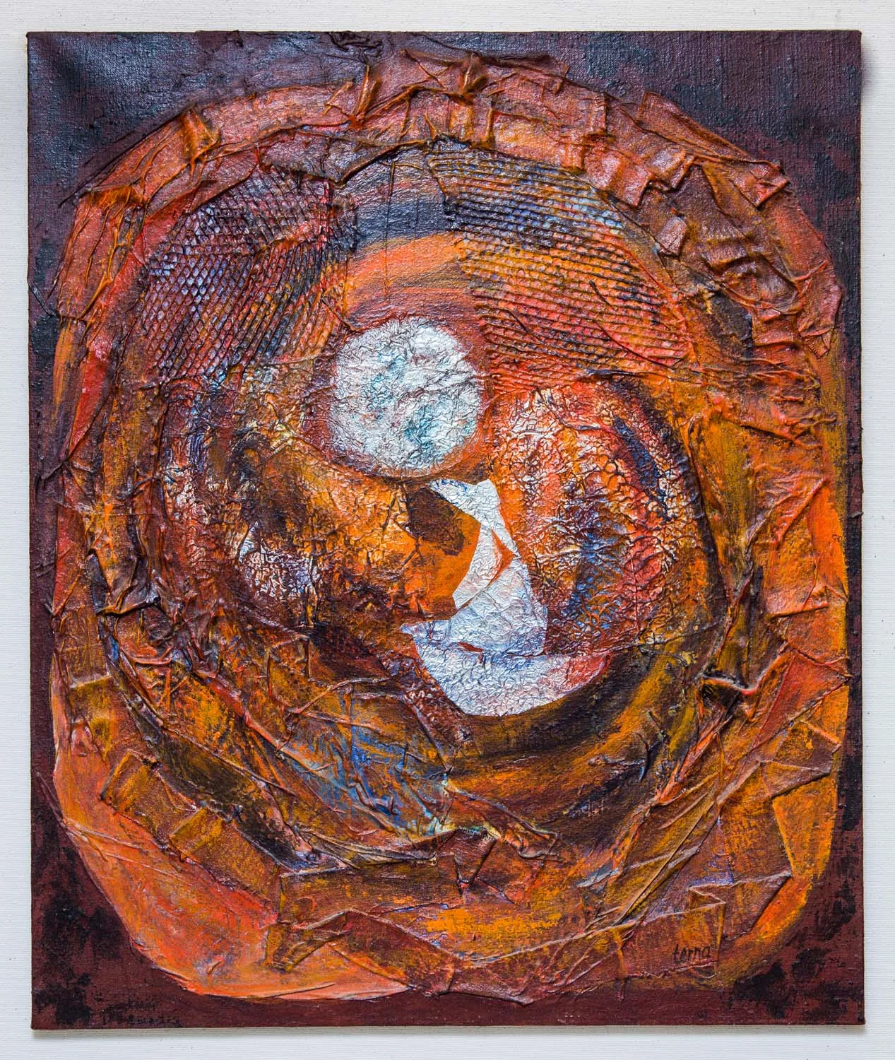 Implosion , 1968, Acrylic on canvas, 36 x 30 in