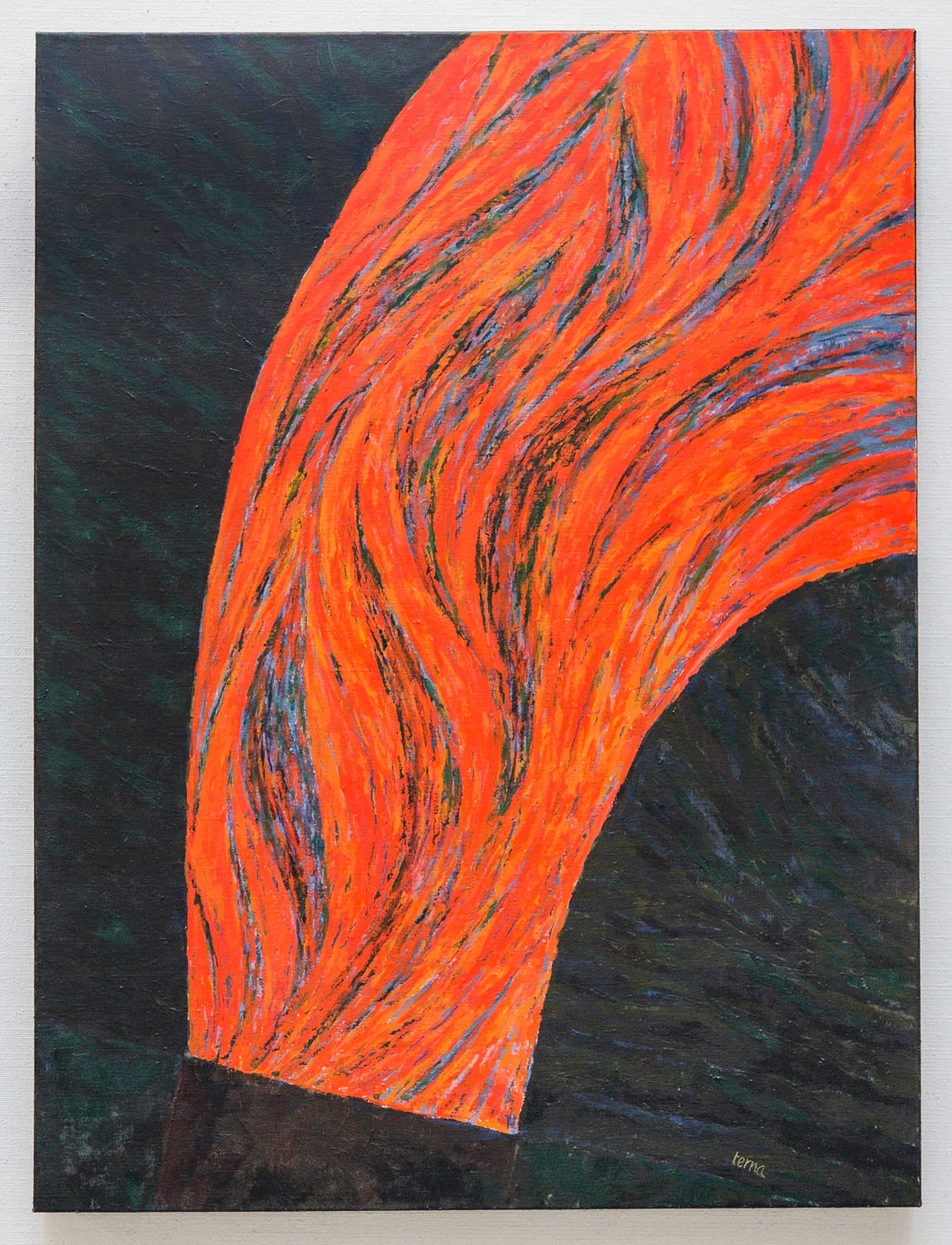 Persistent Track , 2016, Acrylic on canvas, 40 x 30 in