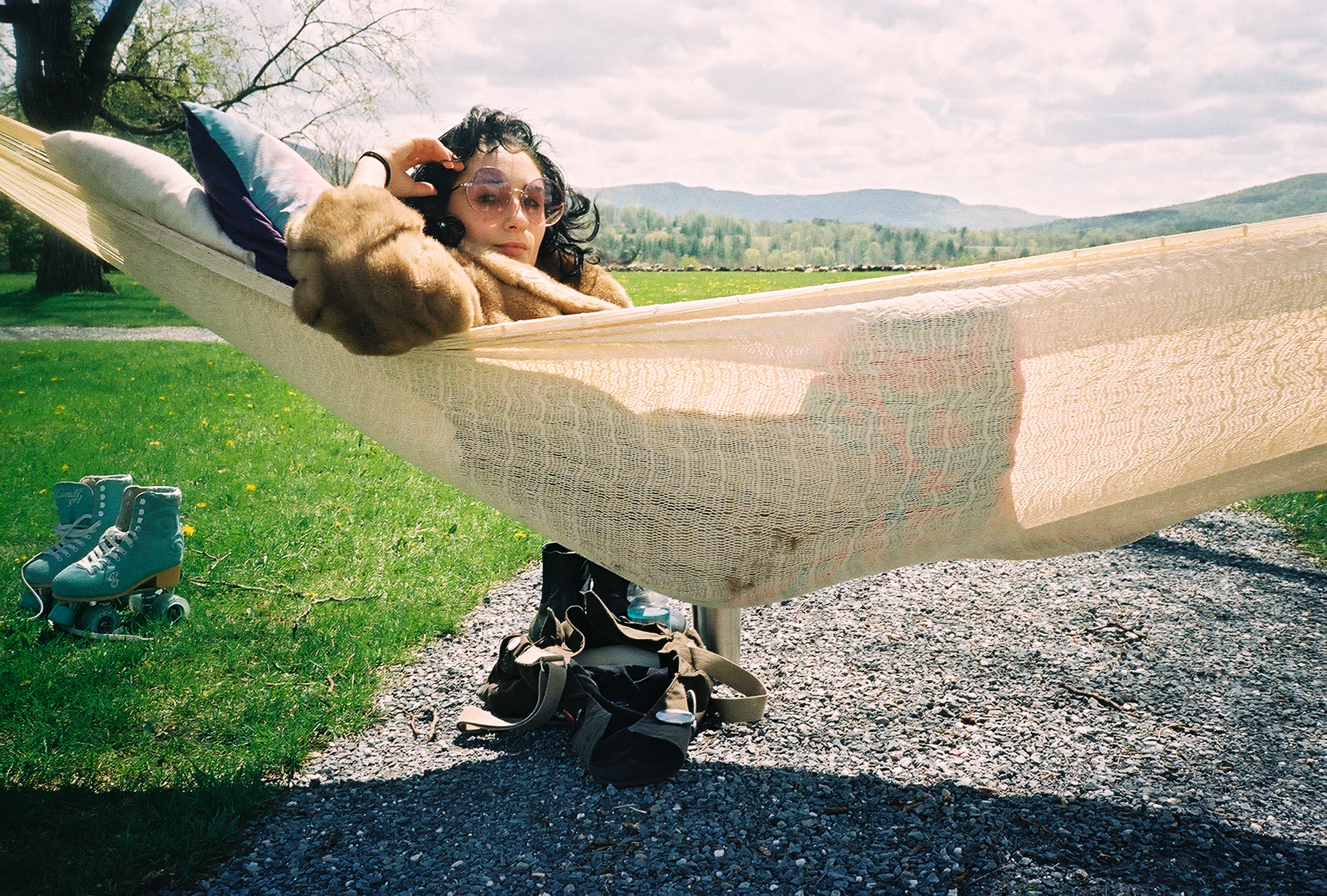   Natalie in a hammock, 2017.    © Cameron Schiller  