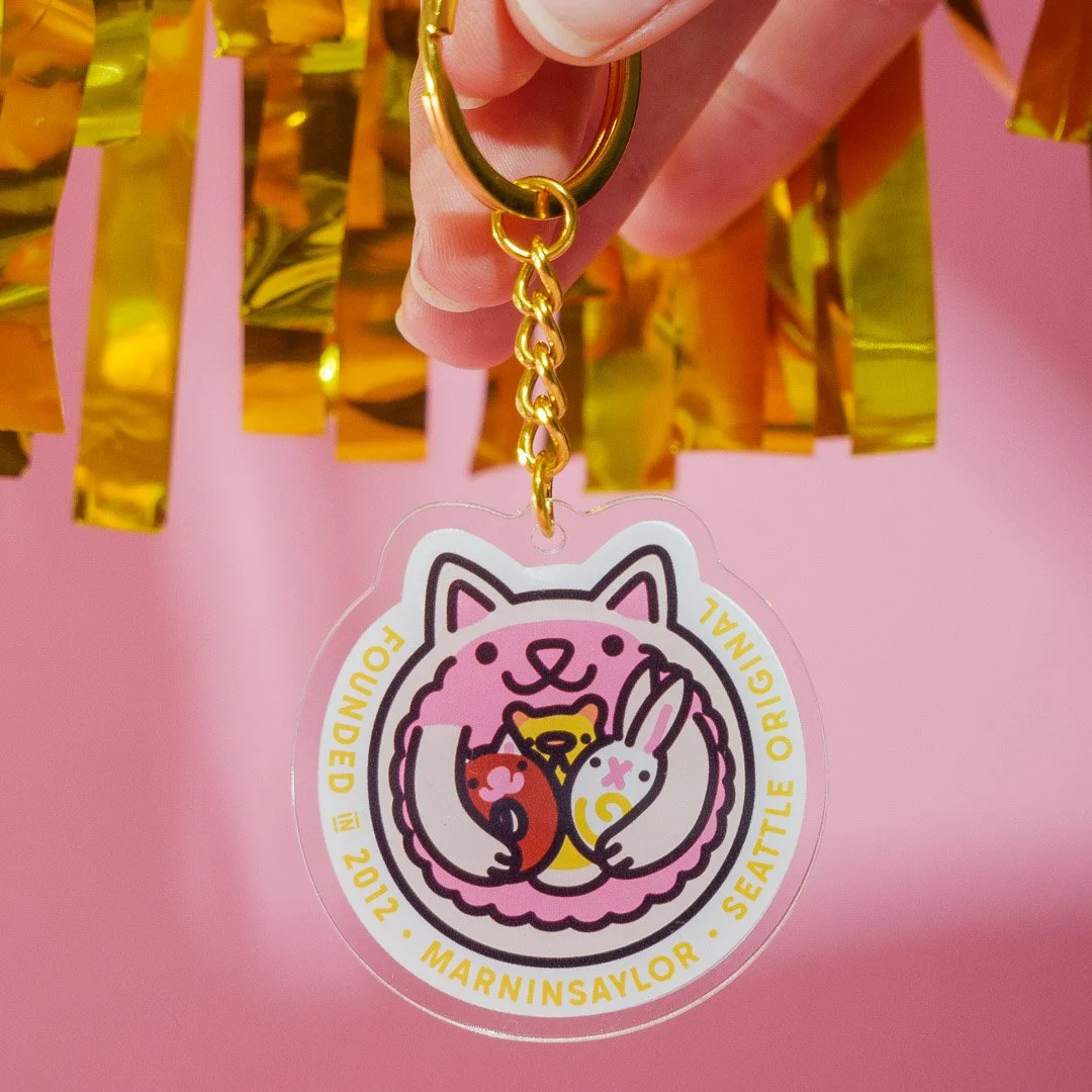 Pastry Pet Family Keychain