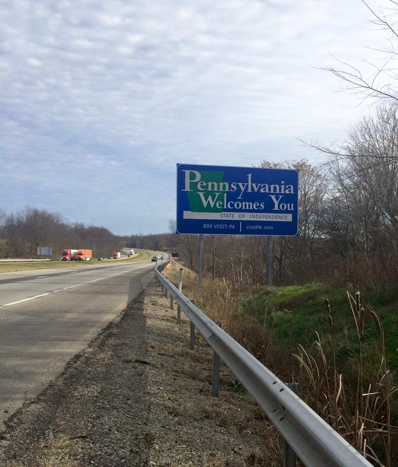 Road Trip From TX to PA