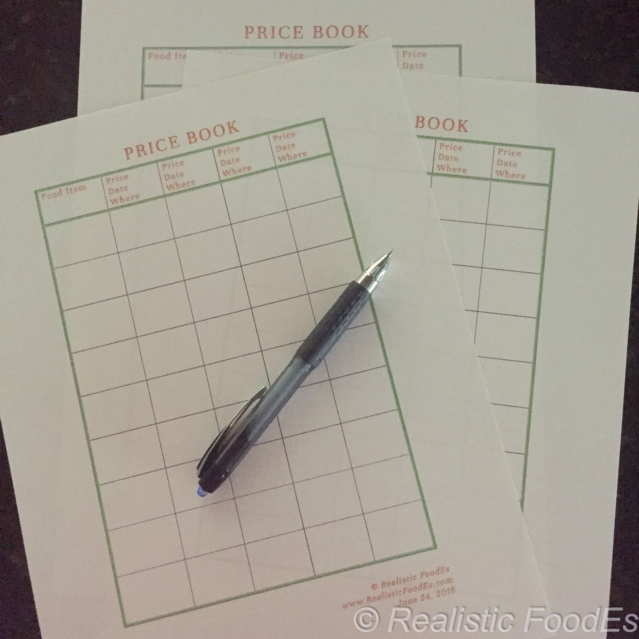 These are Price Book sheets that I created. Please CONTACT me if you are interested in a PDF download.