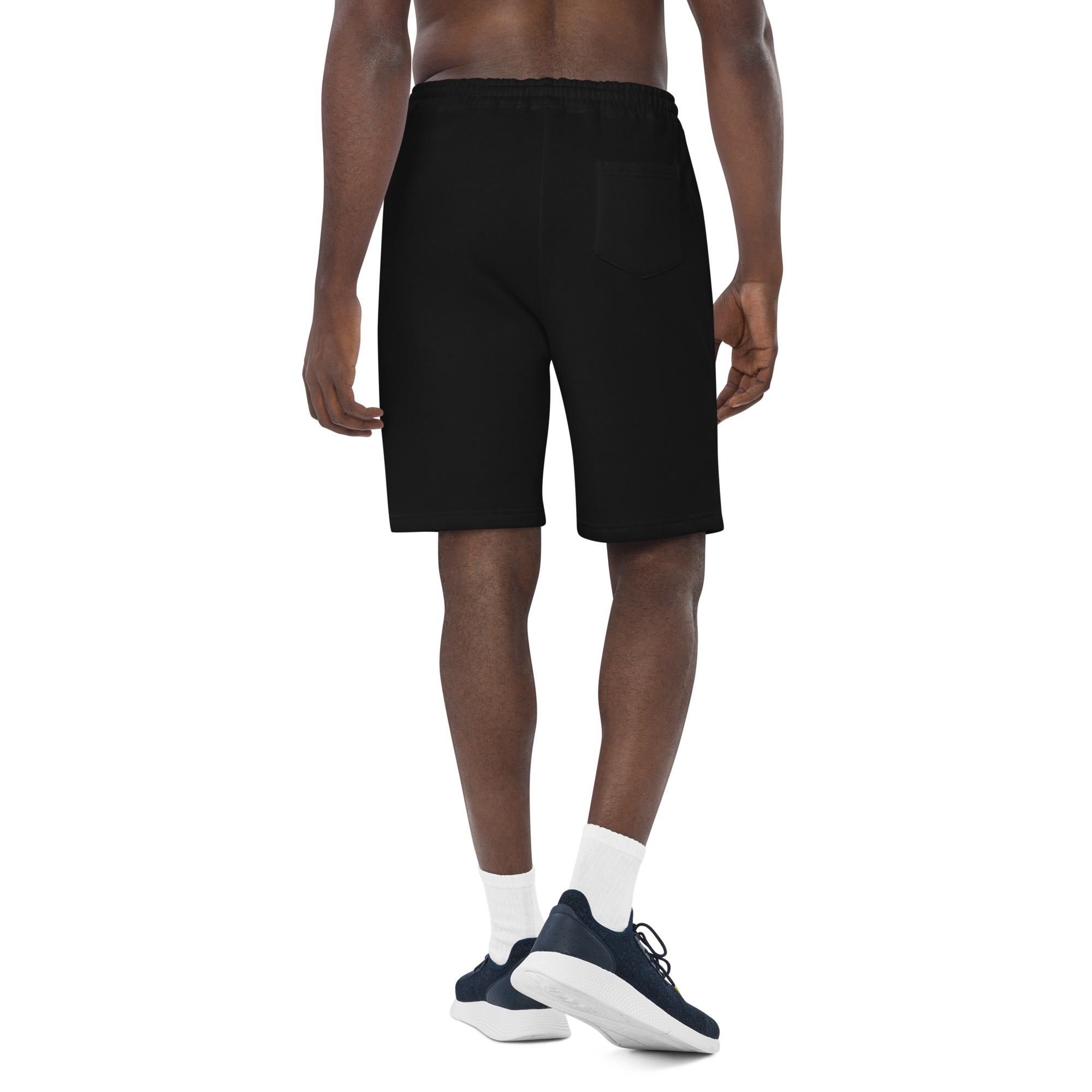 mens-fleece-shorts-black-back-69bd915a6e875.png
