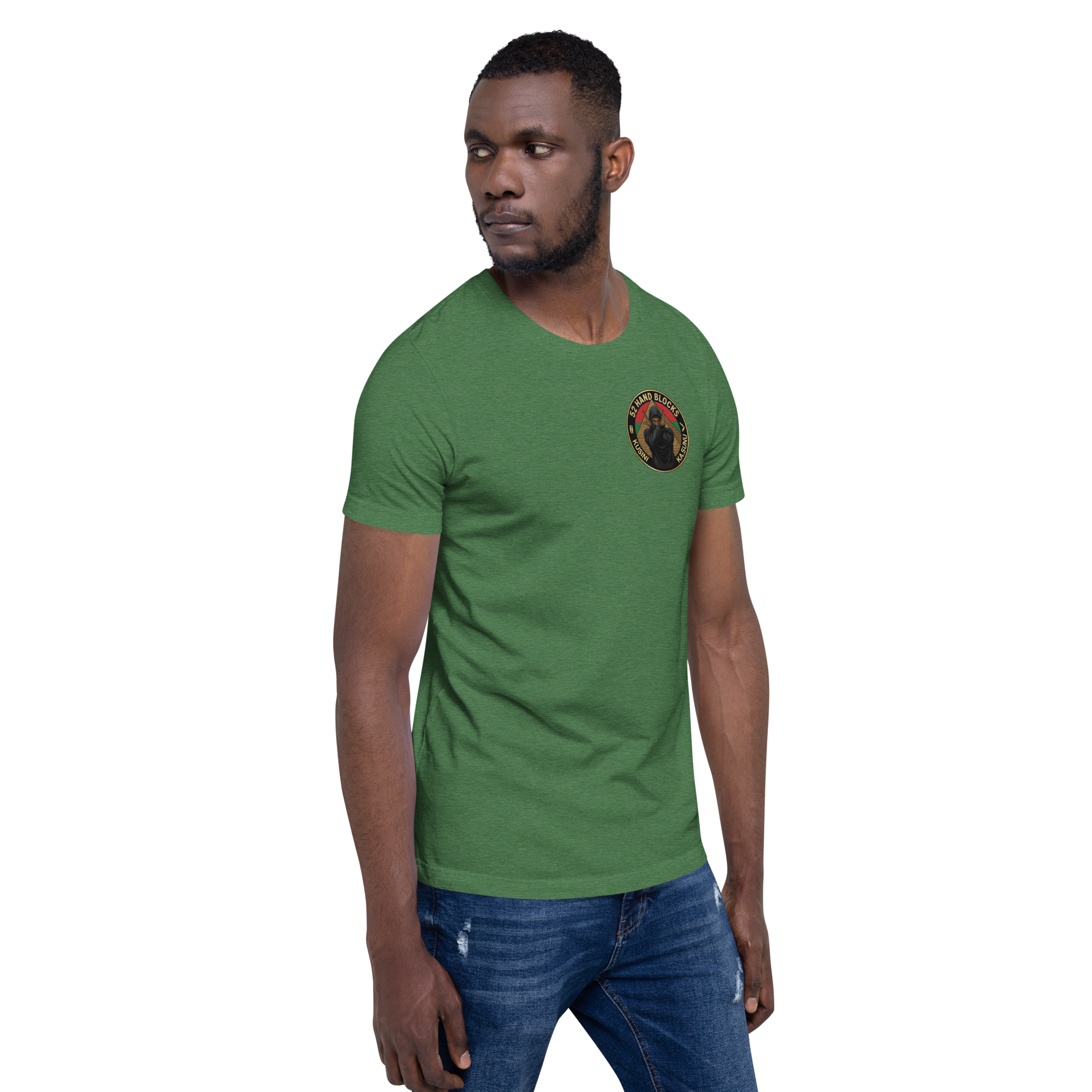 unisex-staple-t-shirt-heather-grass-green-right-front-69bdb0acd1f25.png