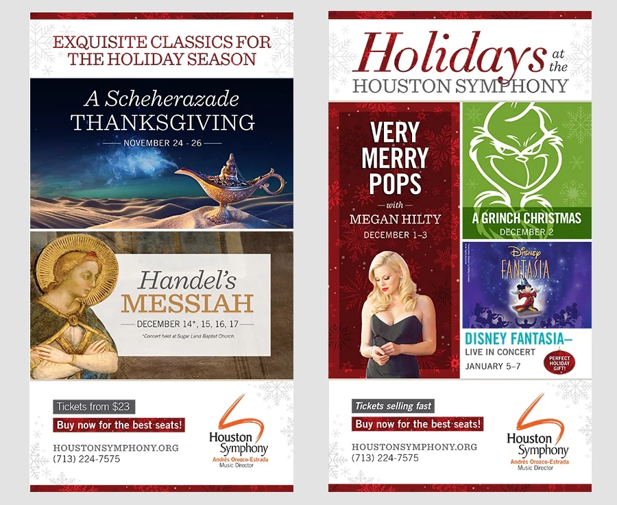 Classical Series and POPS Series holiday postcards 
